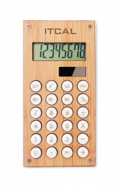 Logotrade business gifts photo of: 8 digit bamboo calculator