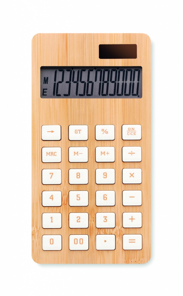 Logotrade promotional giveaway picture of: 12 digit bamboo calculator