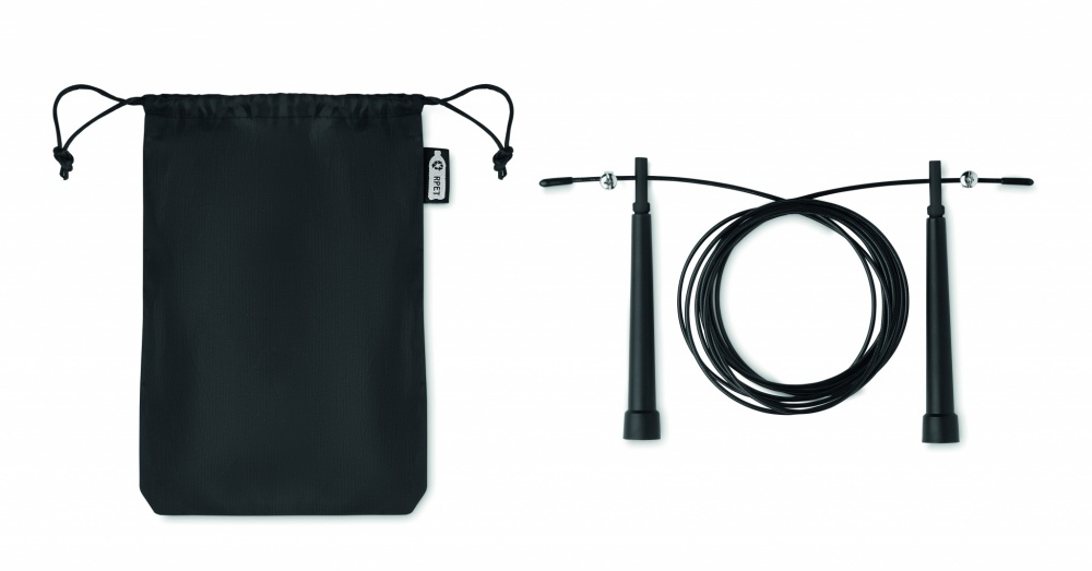 Logotrade corporate gift image of: Speed jumping rope RPET pouch