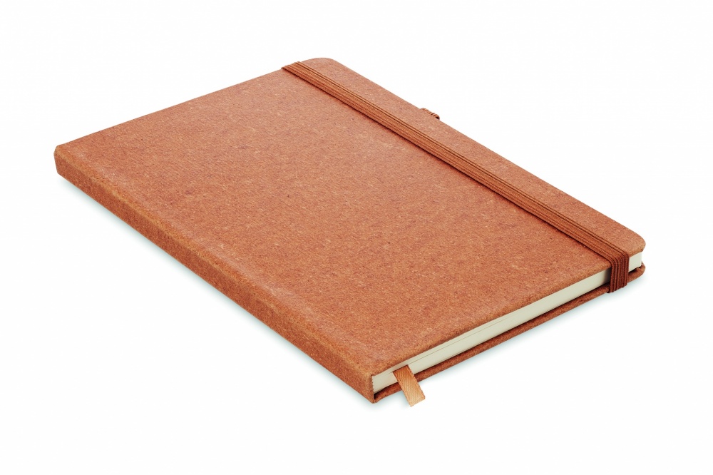 Logotrade promotional product picture of: Recycled Leather A5 notebook