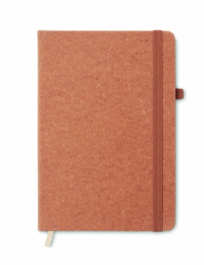 Logo trade promotional merchandise picture of: Recycled Leather A5 notebook