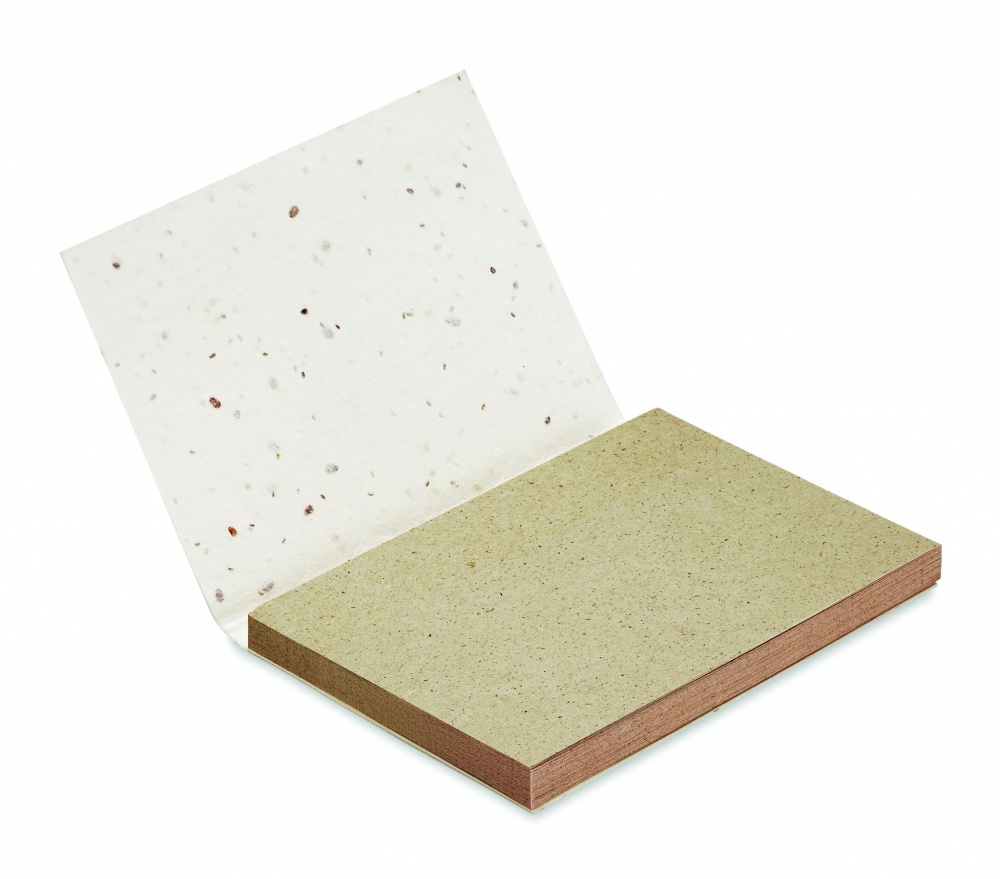 Logotrade corporate gift image of: Grass/seed paper memo pad