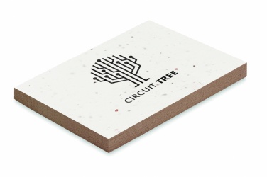 Logo trade business gifts image of: Grass/seed paper memo pad