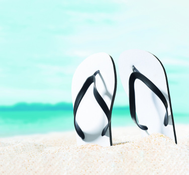 Logo trade business gifts image of: Sublimation beach slippers