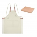 Organic cotton apron 340 gr/m², Beige