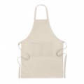 Organic cotton apron 200 gr/m², Beige