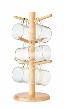 Logo trade promotional giveaways picture of: Bamboo cup set holder