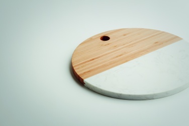 Logo trade corporate gift photo of: Marble/ bamboo serving board