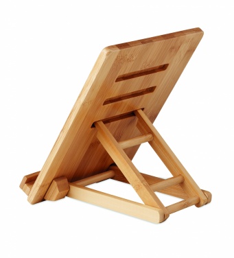 Logo trade promotional merchandise picture of: Bamboo tablet stand TUANUI