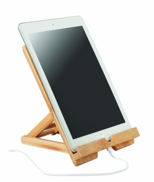 Logo trade business gift photo of: Bamboo tablet stand TUANUI