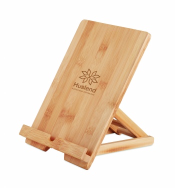 Logo trade promotional item photo of: Bamboo tablet stand TUANUI