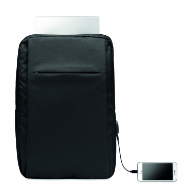 Logo trade advertising products image of: Laptop backpack in 300D RPET