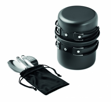 Logotrade promotional merchandise image of: 2 camping pots with cutlery