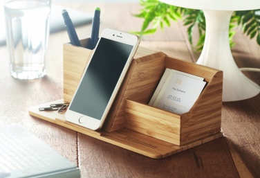 Logo trade promotional giveaway photo of: Desktop wireless charger  10W GROOVY