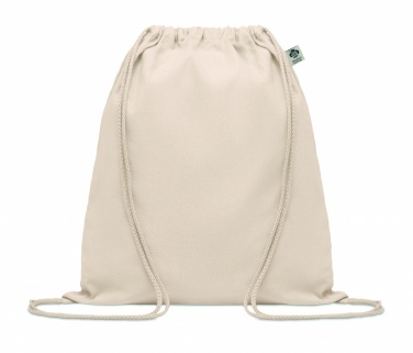 Logo trade promotional gifts picture of: Organic cotton drawstring bag