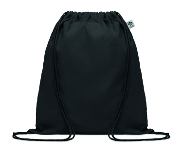 Logo trade corporate gifts picture of: Organic cotton drawstring bag