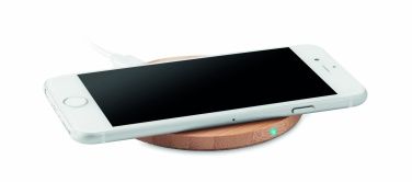 Logotrade promotional merchandise photo of: Wireless charger bamboo 10W