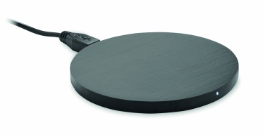 Logo trade promotional giveaway photo of: Wireless charger bamboo 10W