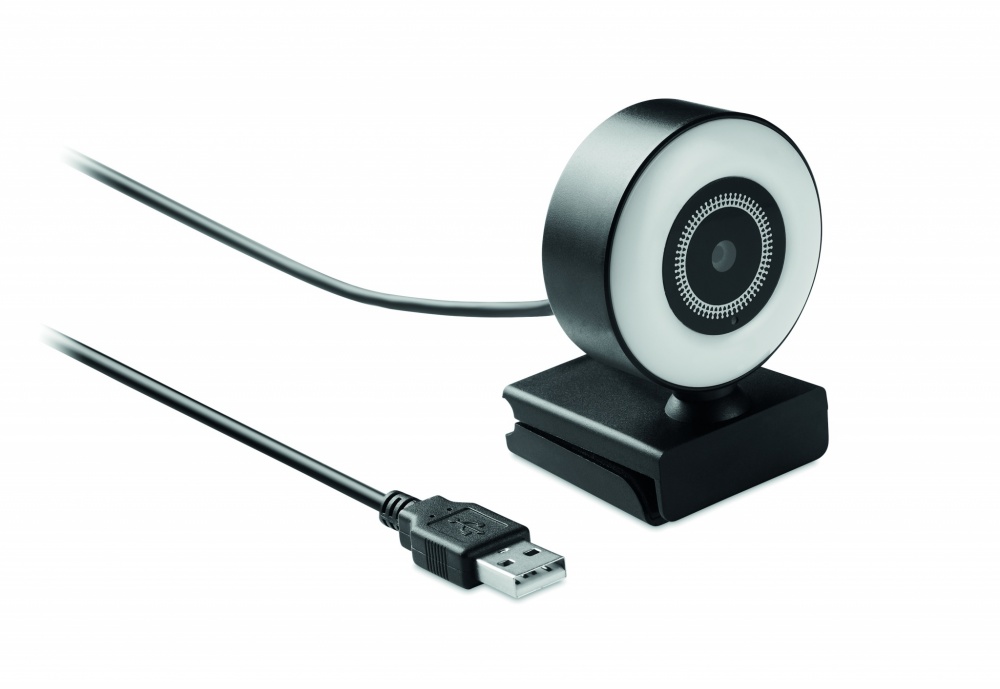 Logotrade promotional giveaway image of: 1080P HD webcam and ring light