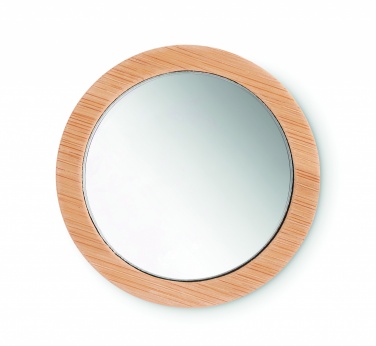 Logo trade corporate gifts picture of: Bamboo make-up mirror