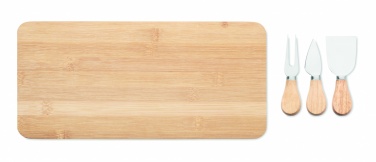 Logo trade promotional item photo of: Bamboo Cheese board set