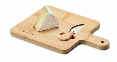 Logotrade promotional merchandise photo of: Cheese board set in bamboo Bremen