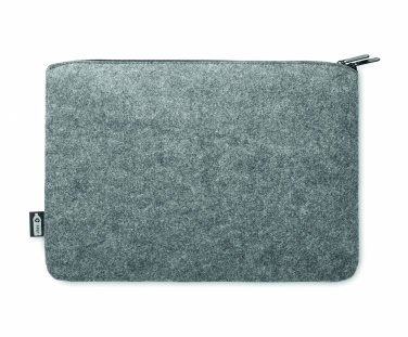 Logo trade promotional merchandise image of: RPET felt zipped laptop bag