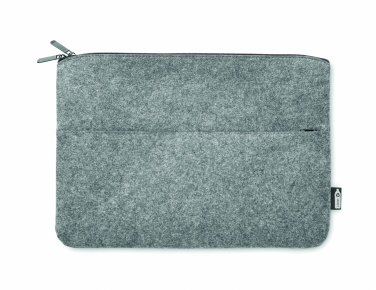 Logotrade business gifts photo of: RPET felt zipped laptop bag