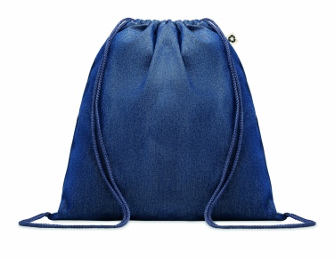 Logotrade corporate gift picture of: Recycled denim drawstring bag