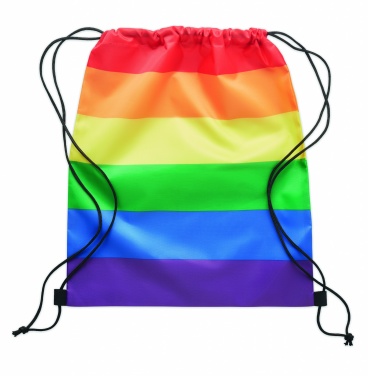 Logotrade advertising product image of: Rainbow RPET drawstring bag