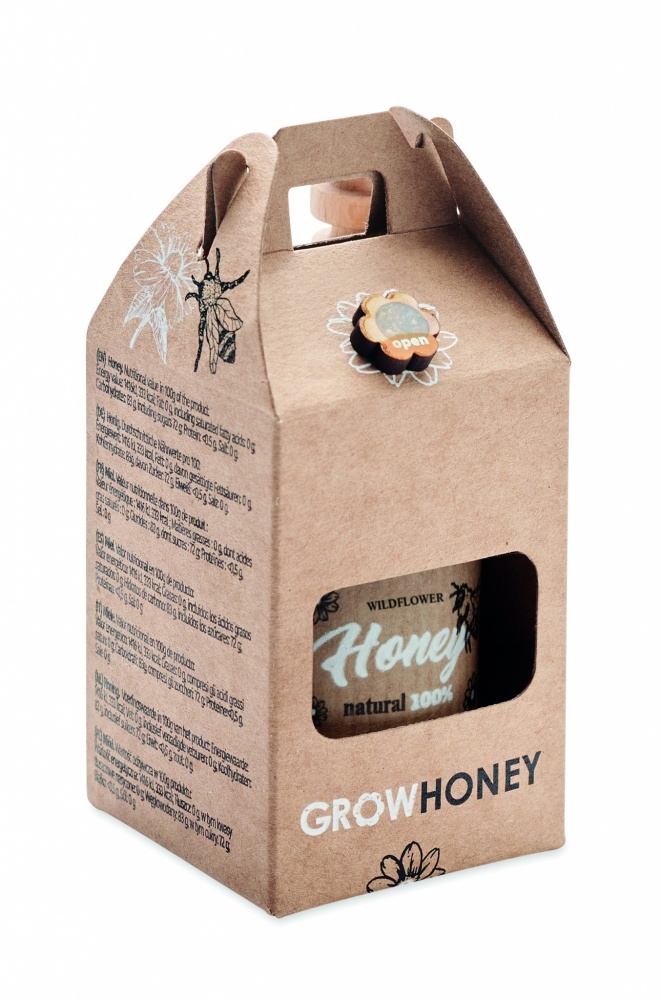 Logo trade corporate gifts image of: Wildflower honey jar set 50gr