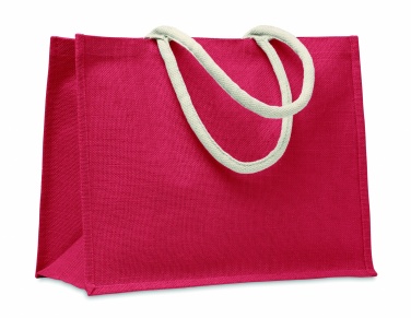 Logo trade promotional gift photo of: Jute bag with cotton handle