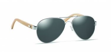 Logotrade promotional gift picture of: Bamboo sunglasses in pouch TARTU