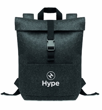 Logo trade corporate gifts image of: RPET felt backpack