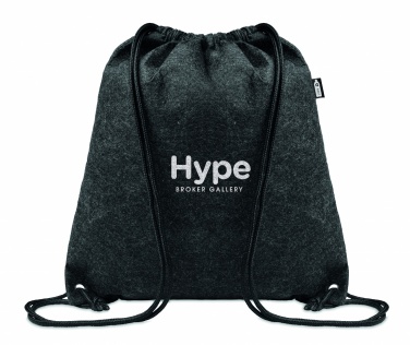 Logotrade business gift image of: RPET felt drawstring bag