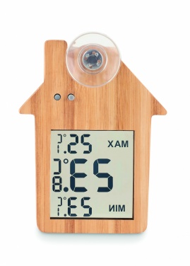 Logotrade promotional gift picture of: Bamboo weather station HISA