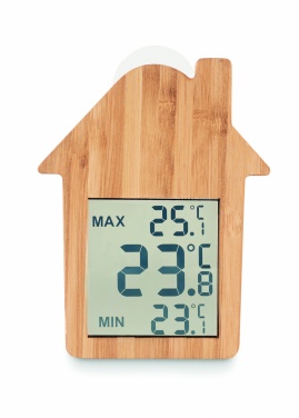 Logotrade advertising product image of: Bamboo weather station HISA