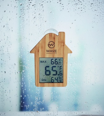 Logotrade advertising product picture of: Bamboo weather station HISA