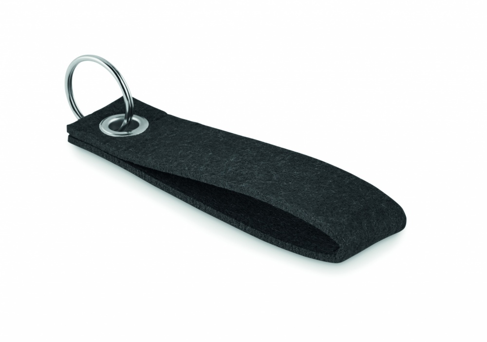 Logo trade promotional giveaway photo of: RPET felt key ring