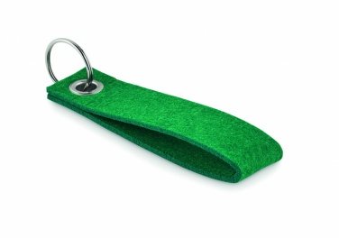 Logo trade advertising products image of: RPET felt key ring Hämeenlinna