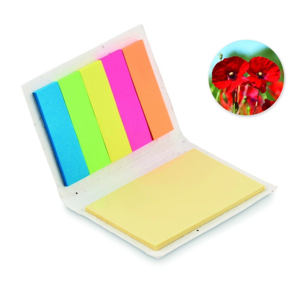 Logo trade corporate gifts picture of: Seed paper sticky note pad