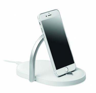 Logo trade corporate gifts picture of: Light and wireless charger 10W