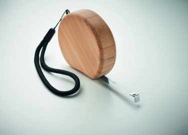 Logo trade business gift photo of: Measuring tape in bamboo 2m