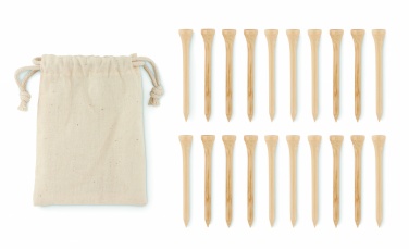 Logotrade corporate gift image of: 20 bamboo golf tees set