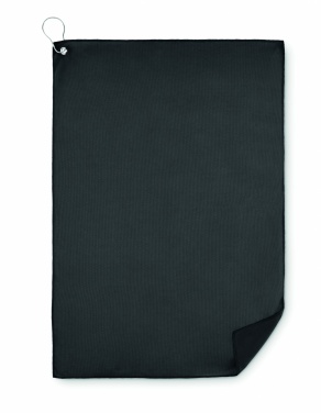 Logotrade promotional merchandise picture of: RPET golf towel with hook clip