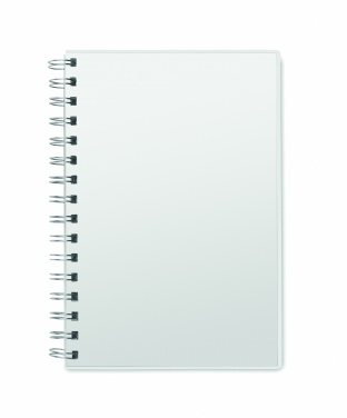 Logo trade promotional giveaways image of: A5 RPET notebook recycled lined