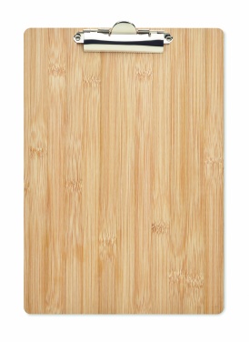 Logo trade promotional merchandise image of: A4 bamboo clipboard