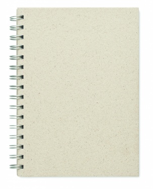 Logo trade advertising product photo of: A5 grass notebook 80 lined