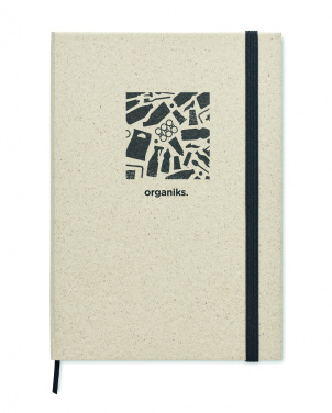 Logo trade promotional gift photo of: A5 grass notebook 80 lined