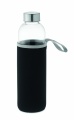 Glass bottle in pouch 750ml, Black